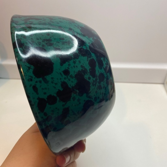 Berrington Pottery Green Agate 5.25" Wide Bowl #2049 - Picture 3 of 7